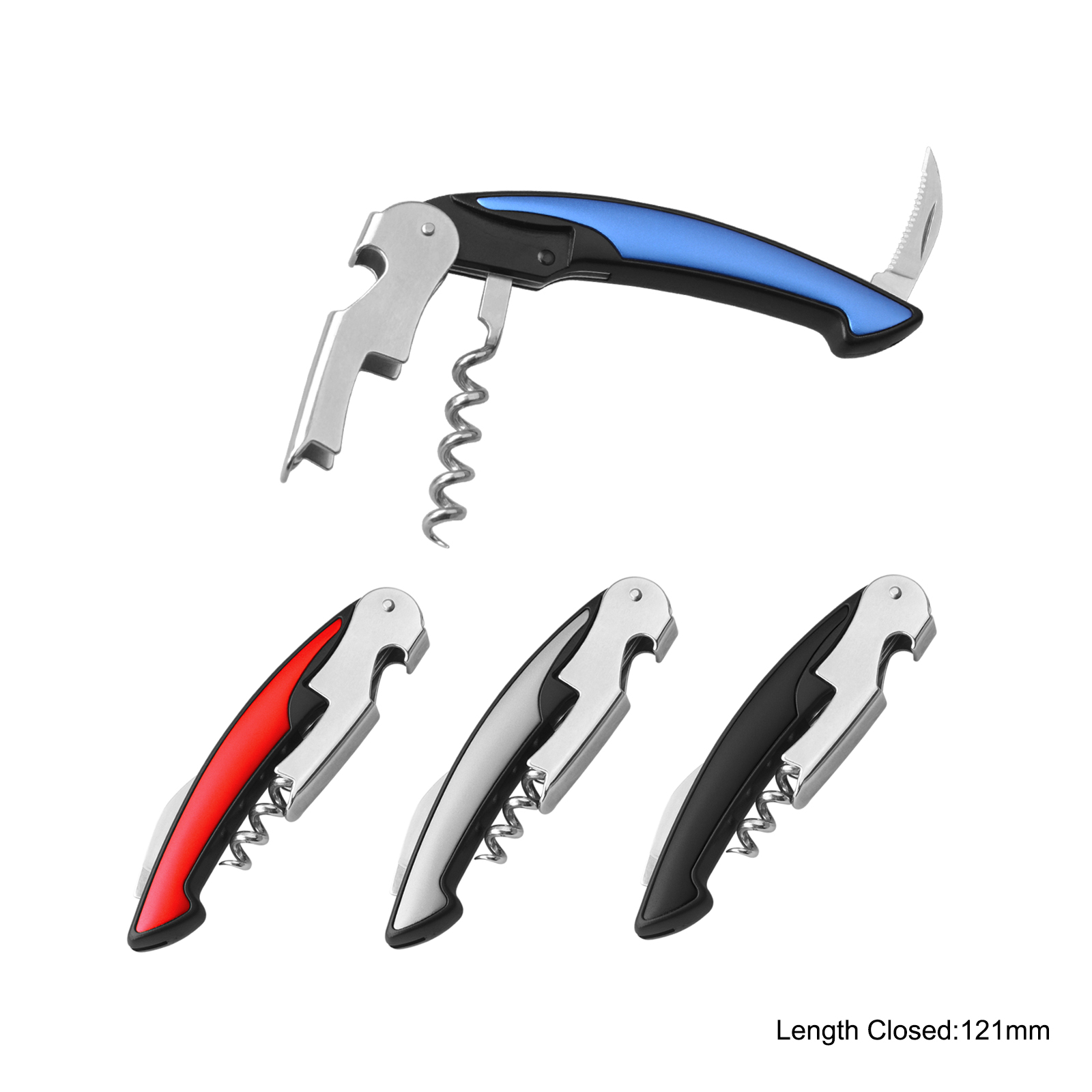 <font color='#333333'>#194S Waiter's Corkscrew with Anodized Aluminium Handle </font>