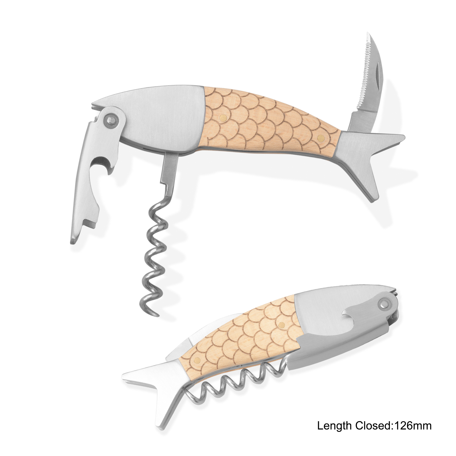 #1123B Fish Shape Waiter's Corkscrew