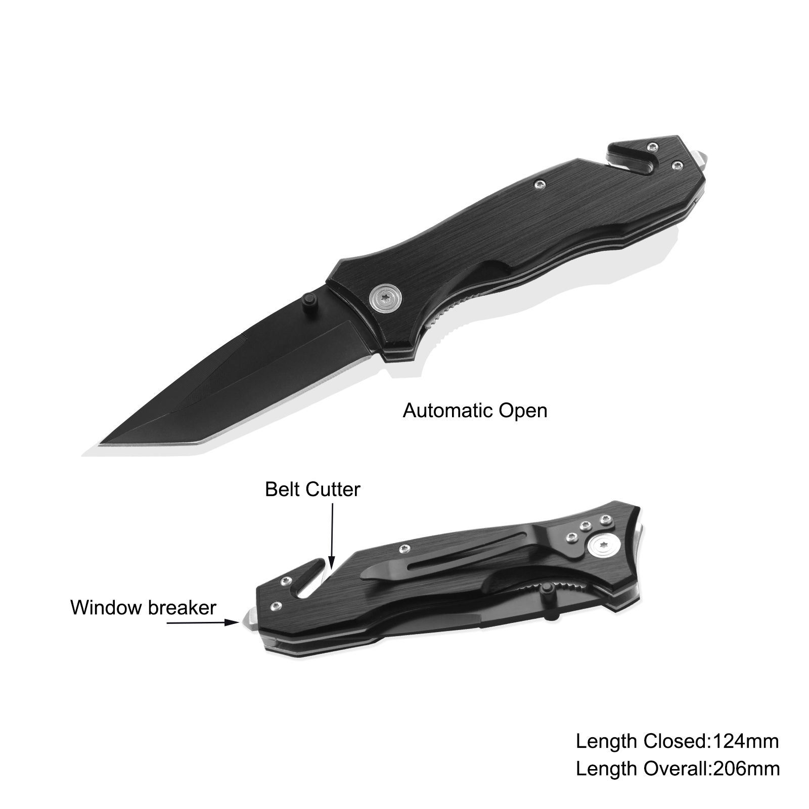 #3501 Top Quality Multi Purpose Pocket Knife with LED Flashlight 