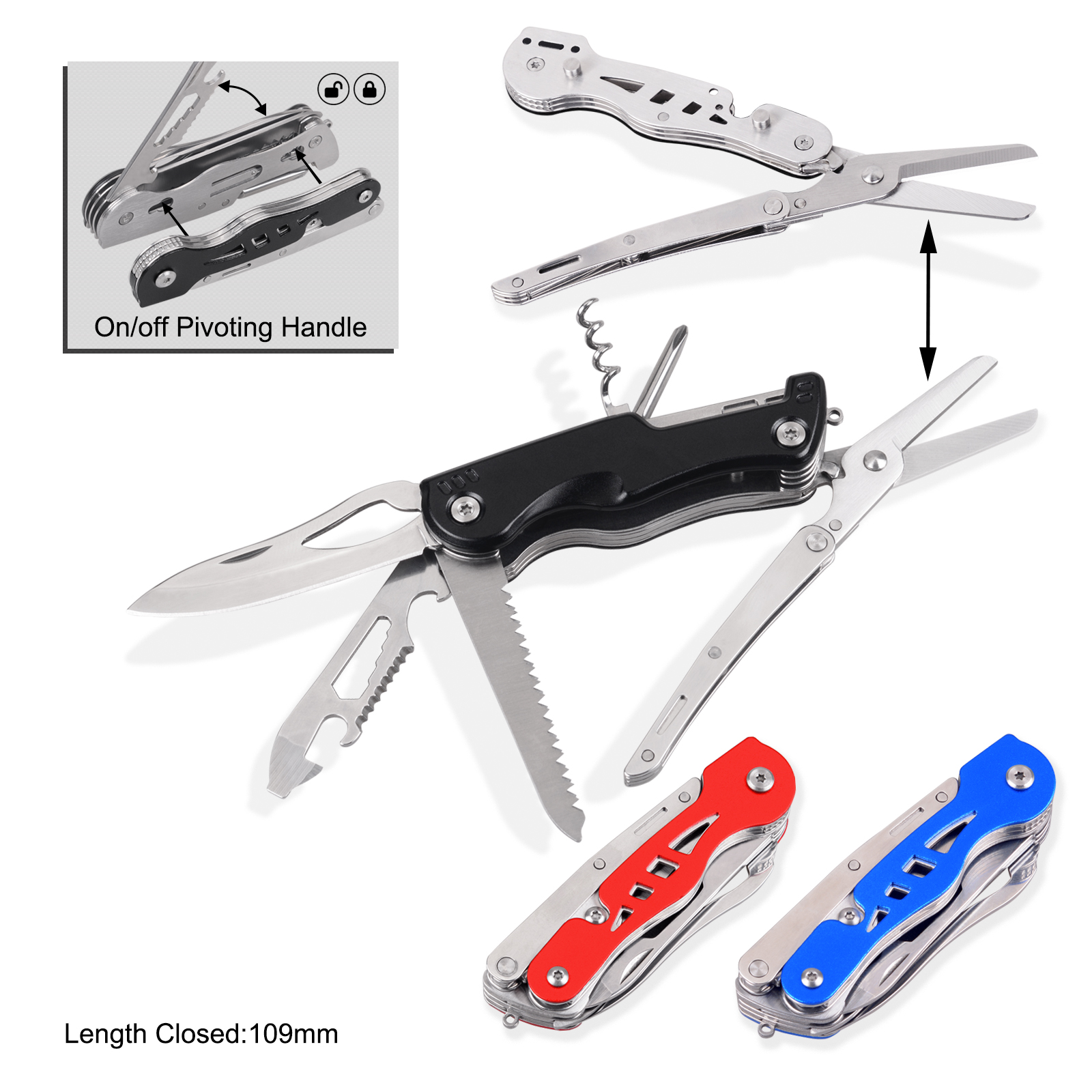 #6283 Multi Function Pocket Knife 