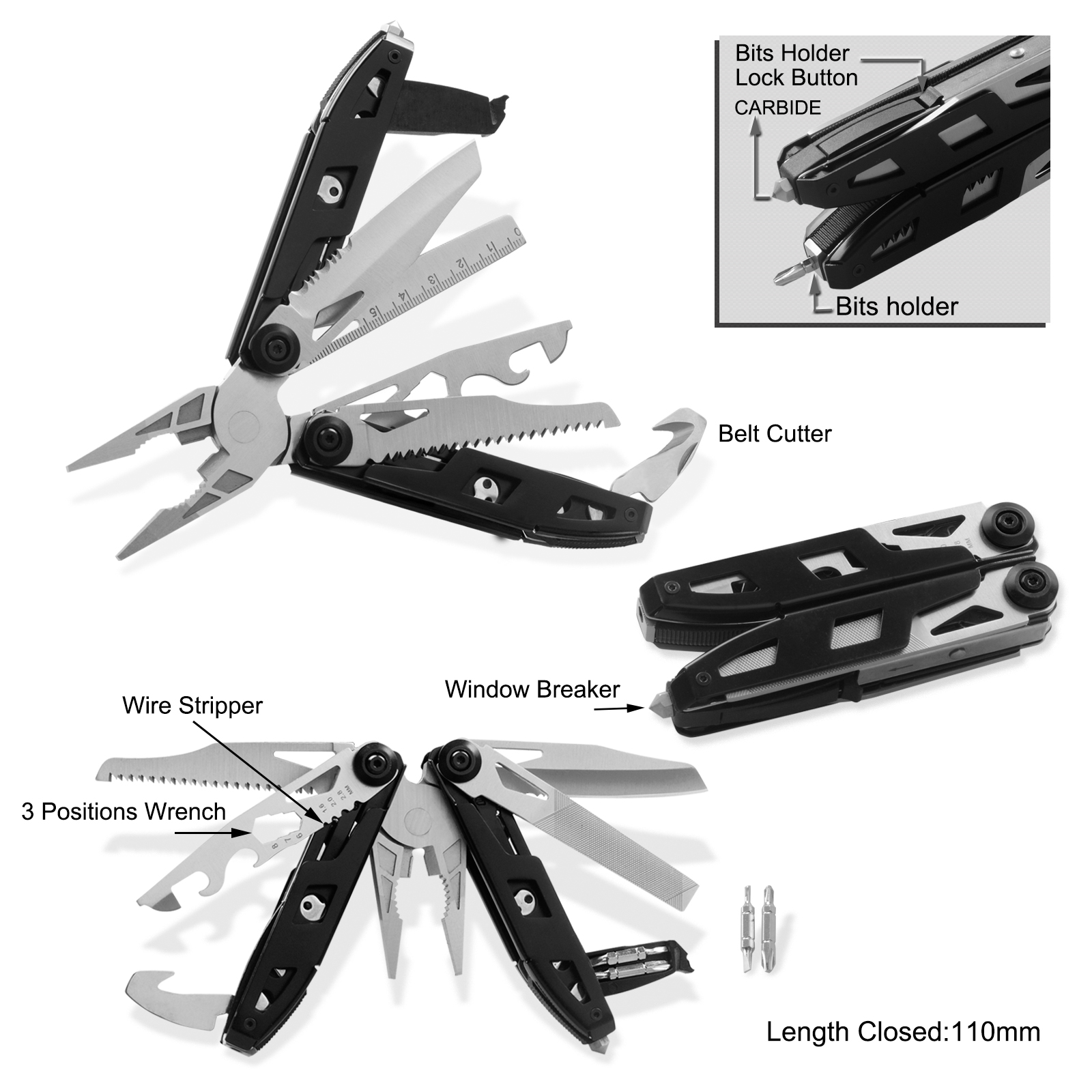 #8465 High Quality Multi Fucntion Survival Pliers