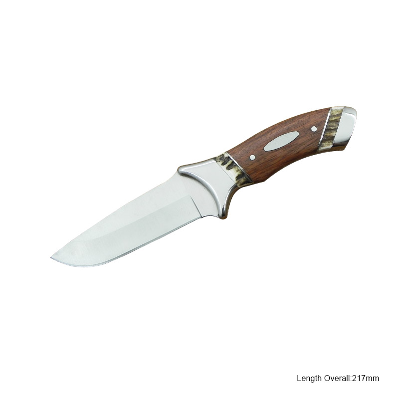 #3404 Fixed-blade Knife with wooden handle