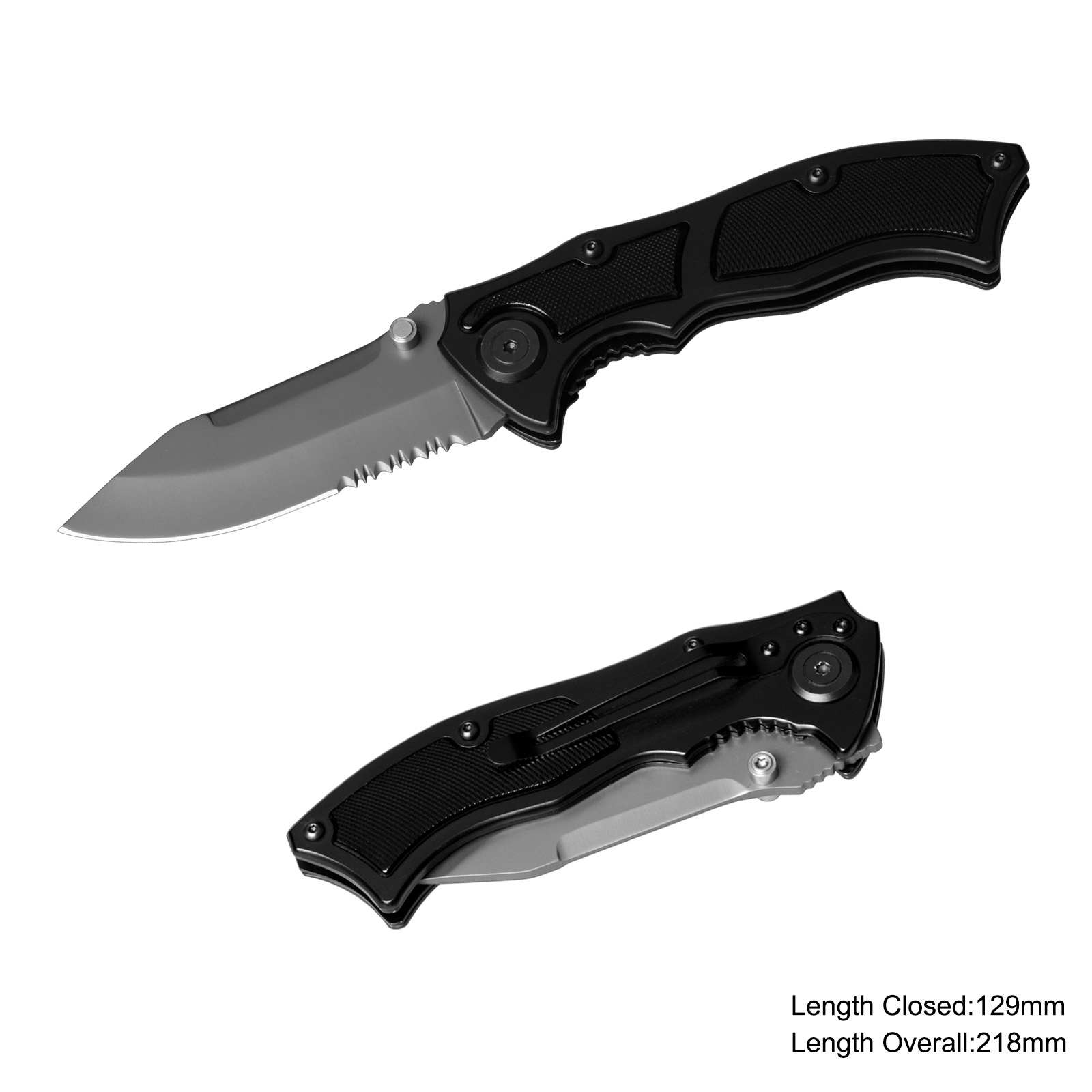 #3786-717 Folding Knife with Anodized Aluminum handle