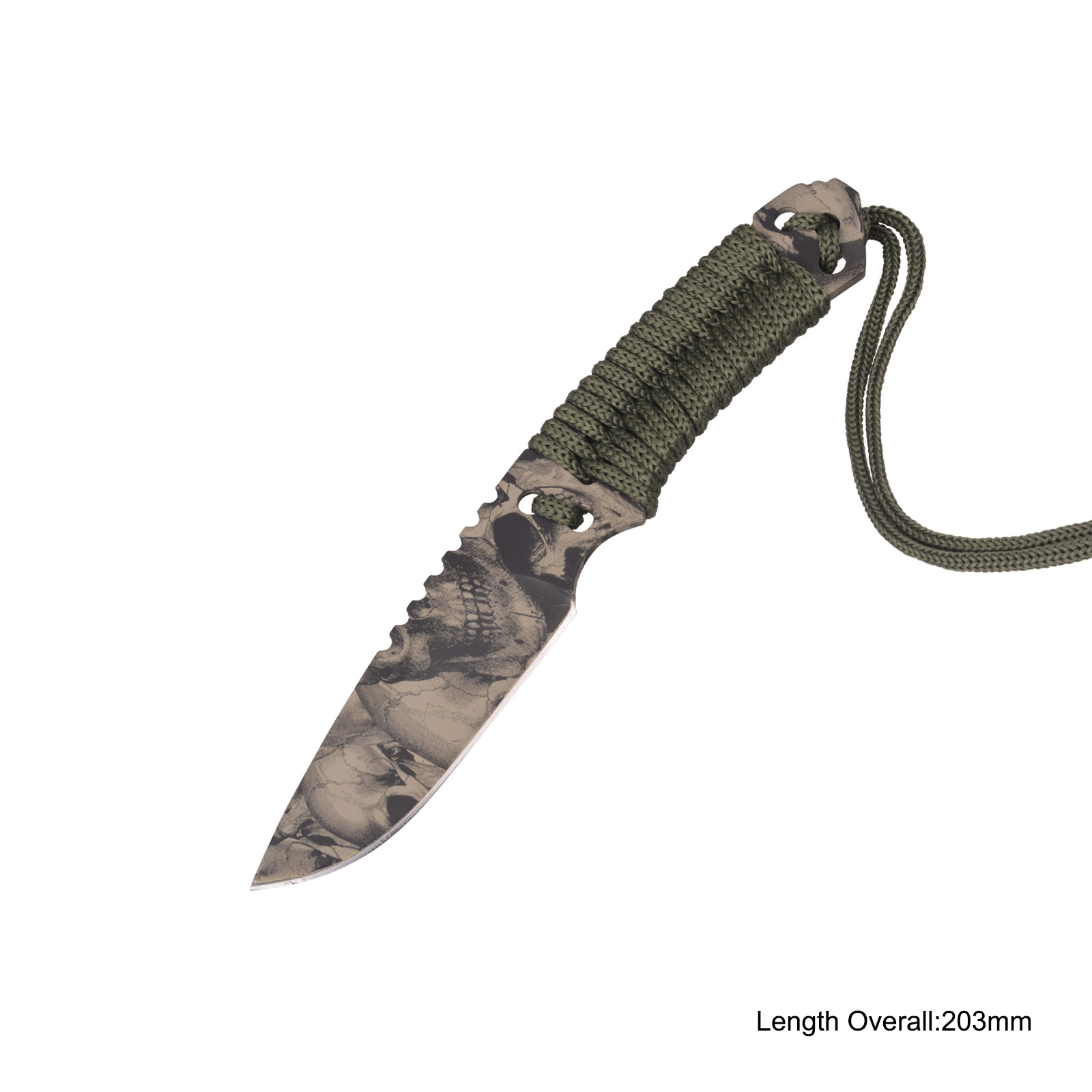 #3889 Camo Fixed-blade Knife 