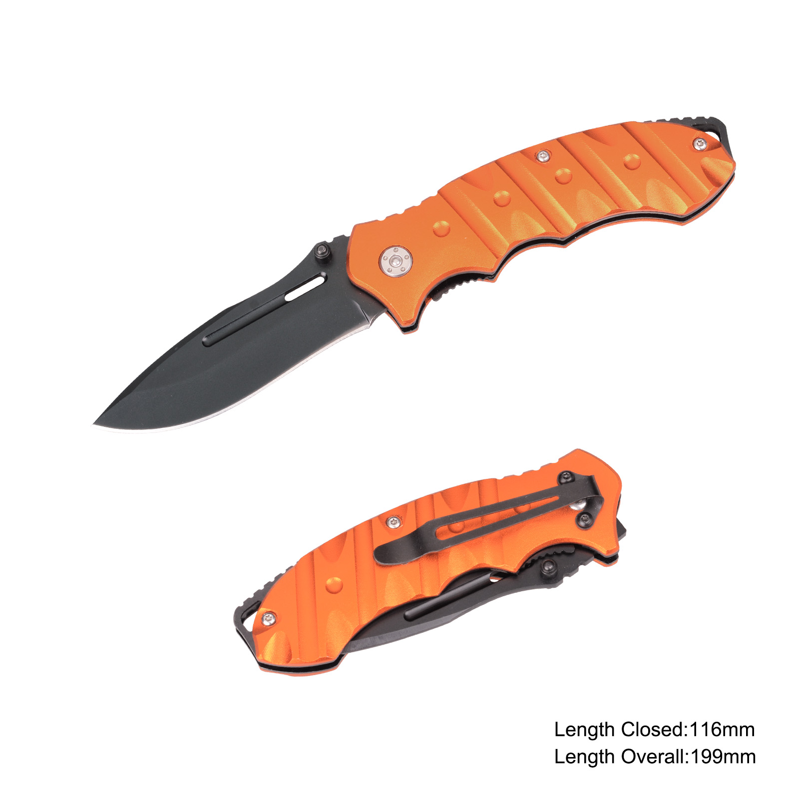 #3904 Folding Knife with Anodized Aluminum handle