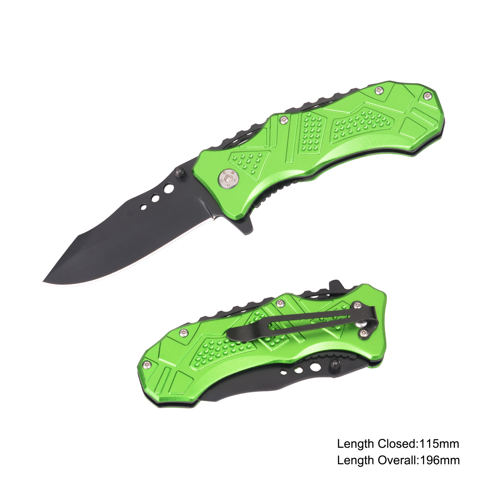 #3906 Folding Knife with Anodized Aluminum handle