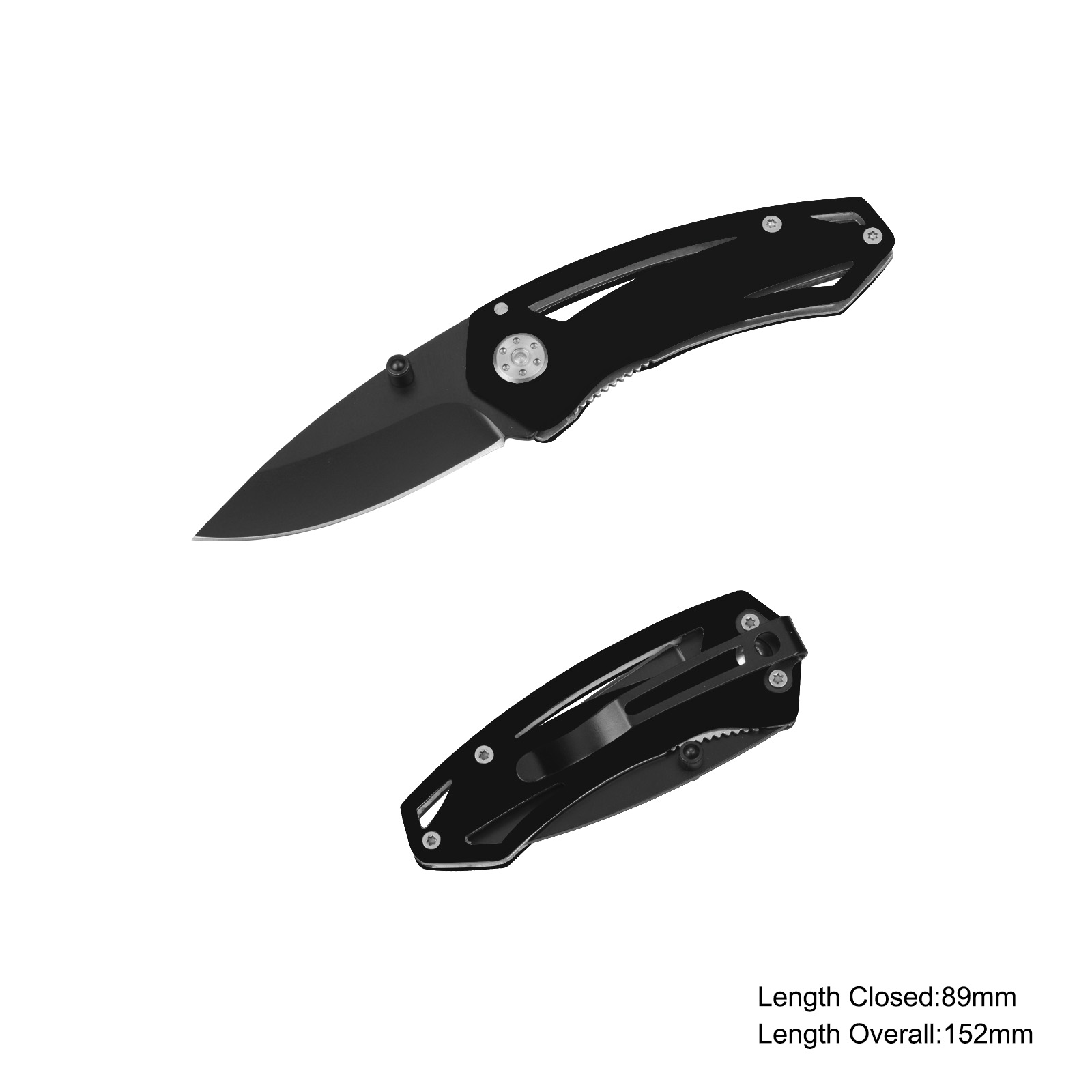 #3871B Folding Knife with Anodized Aluminum Handle