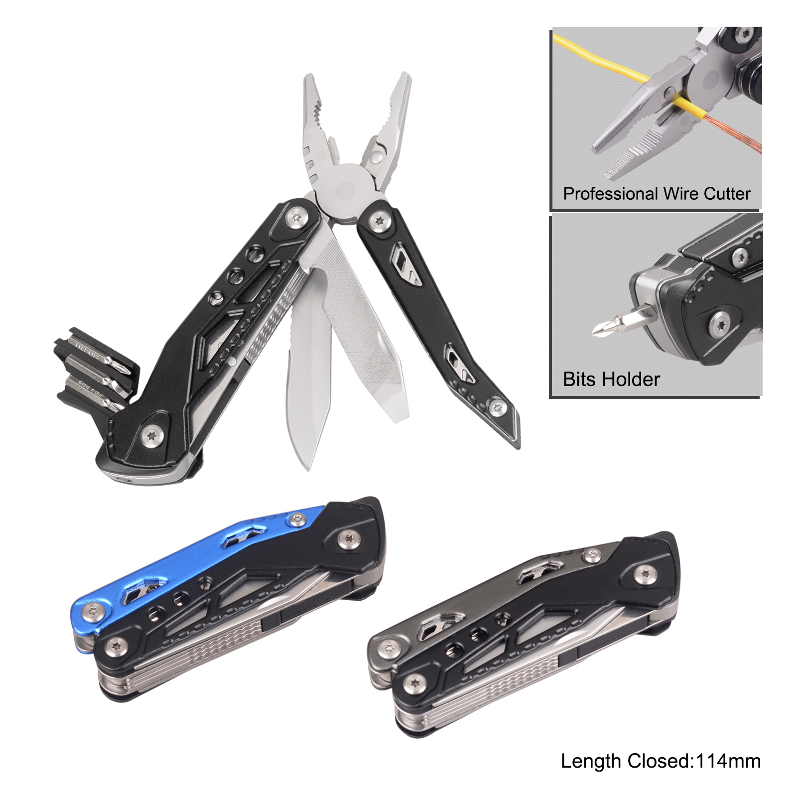 #8562 Multi Function Pliers with Anodized Aluminum Handle
