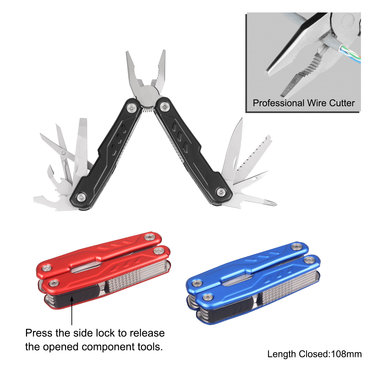 #8565 Multi Function Tools with Anodized Aluminum Handle