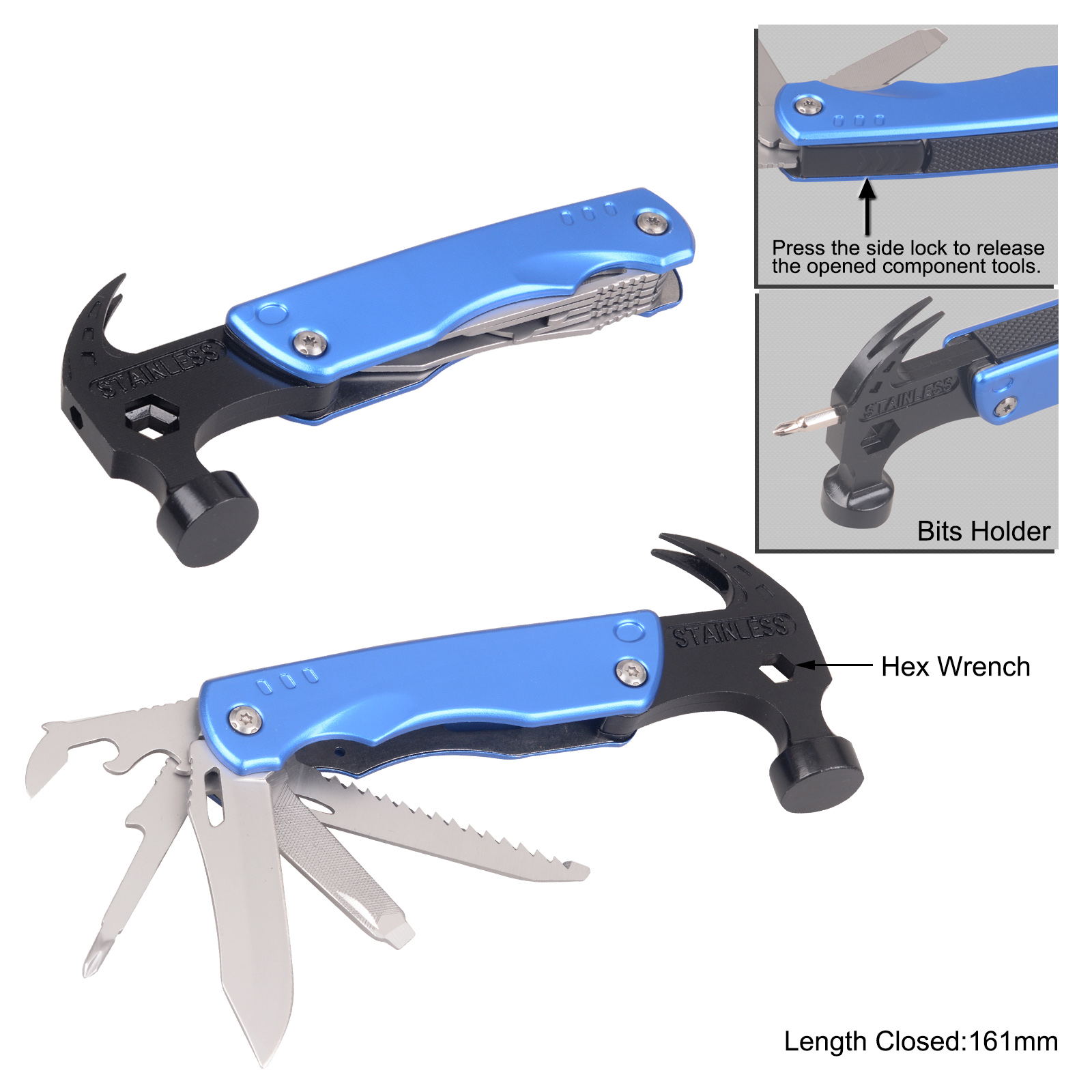 #8569 Multi Function Hammer & Wrench & Plier